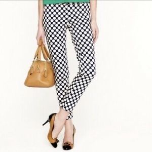JCrew Cafe Capri Pants in Polka Dot